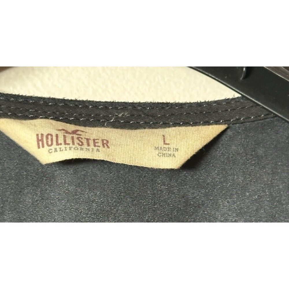 Hollister Jacket Womens Large Black Western Moto Fringe Biker Faux Suede Rodeo - Picture 3 of 14